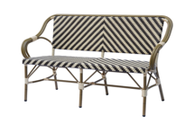 Диван 4SIS "Кабри" диван двухместный из искусственного ротанга, цвет бежево-коричневый арт. ZF2186C Coffee