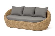 Диван 4SIS "Барселона" диван из искусственного ротанга трехместный, цвет соломенный арт. YH-C3093W