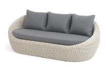 Диван 4SIS "Барселона" диван из искусственного ротанга трехместный, цвет бежевый арт. YH-C3093W beige