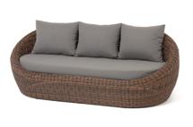 Диван 4SIS "Барселона" диван из искусственного ротанга трехместный, цвет коричневый арт. YH-C3093W brown