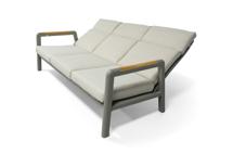 Диван 4SIS "Бари" диван 3-местный, каркас алюминий, цвет светло-серый арт. DF25103T-3S