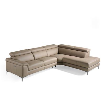 Диван Angel Cerda Угловой диван с реклайнером 5320-R /6043 кожаный бежевый арт. 062982
