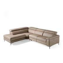 Диван Angel Cerda Угловой диван с реклайнером 5320-L /6042 кожаный бежевый арт. 063028