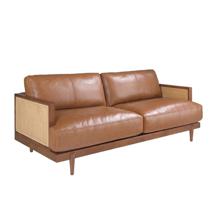 Диван Angel Cerda Диван 3-х местный 6177/KF8031-3P-M2731 из коричневой кожи арт. 179139