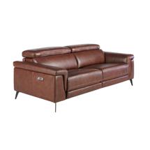 Диван Angel Cerda Диван 3-х местный 5319-3P-M1595 /6117 с реклайнером коричневый арт. 115090