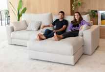 Диван Fama Модульный диван Hector V1 + 4 + V2 + Пуф K арт. 229406