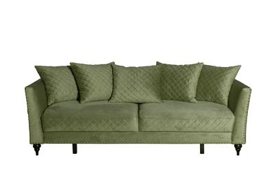 Диван Garda Decor Диван Sorrento 230M трехм.раск,велюр оливковый Colt1002-OLIV 230*101*86 арт. SORRENTO-230M-Colt1002-OLIV