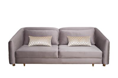 Диван Garda Decor Диван Треви(Trevi) 230М(К) трехм раскл с кантом серый Colt032+Melody 232*103*88см арт. TREVI-230M-2К-Colt032+Melody BEG