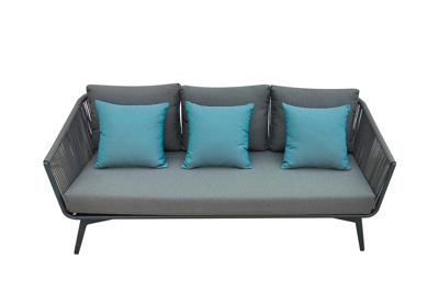 Диван Garda Decor 129KN-02613 Диван трехместный "АРИАЛ (ARIAL)" уличный серый 188*80*75см арт. 129KN-02613