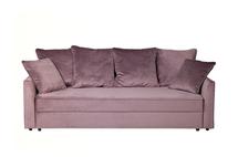 Диван Garda Decor Диван Mores трехмест раскл, велюр пыльн.роза Н-Йорк40 226*103*94 арт. MORES2K-ПЫЛ/РОЗ-Н-Йорк40