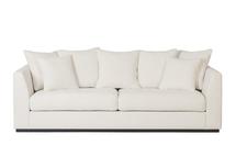 Диван Garda Decor Диван Roberto трехместный, велюр кремовый Ant981 250*100*90см арт. ROBERTO-250-3K-Ant981