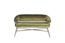 Диван Garda Decor 30C-2019 OLV GO Диван двухм.Vis-a-vis велюр оливков.121*64*70см арт. 30C-2019 OLV GO