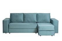 Диван Garda Decor Диван Bergamo трехм.раскл.угл. правый вел.бирюз.Vel43 250*160*90 арт. BERGAMO-3MR-1K-БИРЮЗОВЫЙ-Vel43