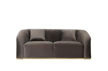 Диван Garda Decor 102AN-DIV-9162-TSE Диван Geneve двухместный, велюр т.серый 185*95*76см арт. 102AN-DIV-9162-TSE