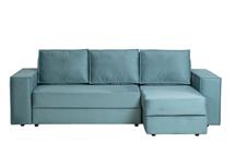 Диван Garda Decor Диван Bergamo трехм.раскл.угл. правый вел.бирюз.Vel43 250*160*90 арт. BERGAMO-3MR-1K-БИРЮЗОВЫЙ-Vel43