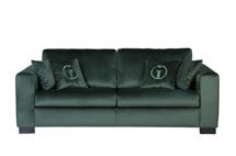 Диван Garda Decor Комплект мебели №24 Ralph трехм. раскл.,серо-зел. Bel37 с подуш. арт. ZN-394396