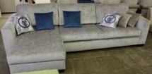 Диван Garda Decor Комплект мебели №25 Ralph с канапе лев.трехм.раскл,Gra950+подуш. арт. ZN-394448