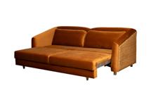 Диван Garda Decor Диван Trevi 230М(К) трехм раскл с кантом оранж Pad31+Lattice ORANG 232*103*88см арт. TREVI-230M-Pad31+Lattice ORANG