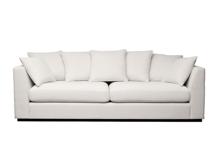 Диван Garda Decor Диван Роберто(Roberto) трехместный, букле кремовый Flona-SVBEG 250*100*90см арт. ROBERTO-250-FLONA SVBEG