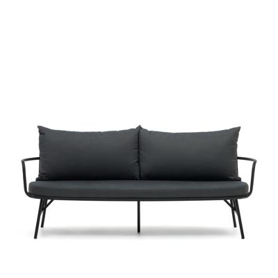 Диван La Forma (ех Julia Grup) Bramant 2-местный диван из стали с черной отделкой 175,5 см арт. 156883