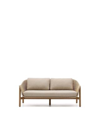 Диван La Forma (ех Julia Grup) Двухместный диван Galea из тикового дерева и синтетического ротанга 170,5 см арт. 261893