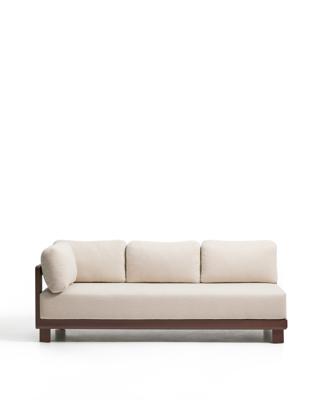 Диван La Forma (ех Julia Grup) Трехместный диван Nerano из коричневого алюминия, 208 см арт. 482624