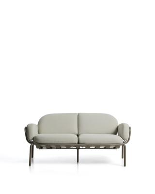 Диван La Forma (ех Julia Grup) Уличный 2-х местный диван Joncols из алюминия цвета таупе, 164 см арт. 482602