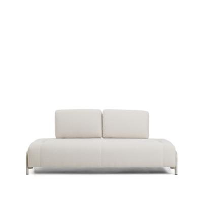 Диван La Forma (ех Julia Grup) 2-местный модуль дивана Compo из шенилла цвета экрю с бежевым каркасом, 200 см арт. 421378