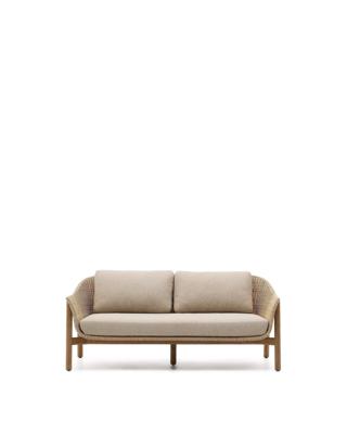 Диван La Forma (ех Julia Grup) Двухместный диван Galea из тикового дерева и синтетического ротанга 170,5 см арт. 261893