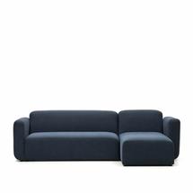 Диван La Forma (ех Julia Grup) Neom Модульный диван с правым/левым шезлонгом синего цвета 263 см арт. 157119