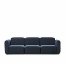 Диван La Forma (ех Julia Grup) Neom Трехместный модульный диван синего цвета 263 см арт. 157115