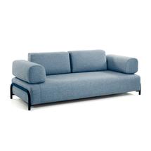 Диван La Forma (ех Julia Grup) 3-местный синий диван Compo арт. 070127