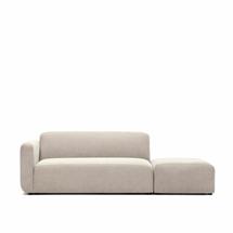 Диван La Forma (ех Julia Grup) Neom 2-х местный диван со задним модулем бежевого цвета 244 см арт. 157109