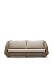 Диван La Forma (ех Julia Grup) 3-местный диван Meria из искусственного ротанга 208 см арт. 254510