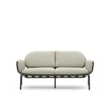 Диван La Forma (ех Julia Grup) Уличный 2-местный диван Joncols с бежевой обивкой и серым алюминием 164 см арт. 420175
