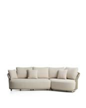 Диван La Forma (ех Julia Grup) Уличный модульный диван Osani из алюминия экрю и веревки цвета таупе 274 см арт. 482323