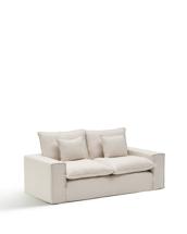 Диван La Forma (ех Julia Grup) Двухместный диван Anarela из бежевого льна и вискозы со съемным чехлом, 220 см арт. 483113