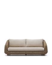 Диван La Forma (ех Julia Grup) 3-местный диван Meria из искусственного ротанга 208 см арт. 254510