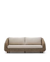 Диван La Forma (ех Julia Grup) 3-местный диван Meria из искусственного ротанга 208 см арт. 254510