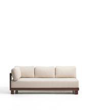 Диван La Forma (ех Julia Grup) Трехместный диван Nerano из коричневого алюминия, 208 см арт. 482624