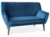 Диван Signal Диван SIGNAL KIER 2 VELVET Bluvel86 (темно-синий/венге) арт. KIER2V86W