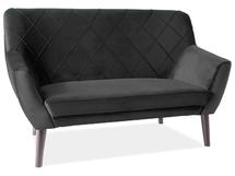 Диван Signal Диван SIGNAL KIER 2 VELVET Bluvel19 (черный/венге) арт. KIER2V19W
