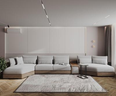 Диван Top concept Альдо угловой модульный диван-кровать с терминальным шезлонгом, баром и столиком арт. 18827