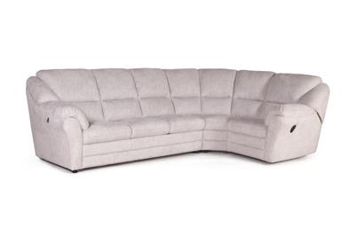 Диван Top concept Сан-Ремо угловой диван-кровать с реклайнером, микромех Rozy ivory арт. 24706