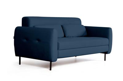 Диван Top concept Сиена диван-кровать прямой с подлокотниками, бархат синий 29 арт. 21341