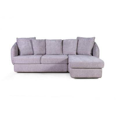 Диван Top concept Бабл диван-кровать с шезлонгом, механизм «дельфин», шенилл Reef silver арт. 27856