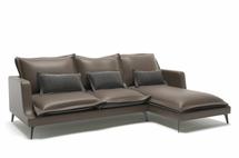 Диван Top concept Rey диван с шезлонгом замша серый арт. 6411