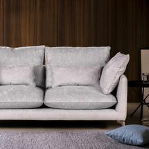 Диван Top concept Brussel диван двухместный прямой серый, замша Breeze арт. 13455