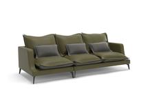 Диван Top concept Rey диван прямой трехместный замша зеленый/серый арт. 6301