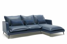 Диван Top concept Rey диван с шезлонгом замша синий арт. 6410